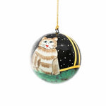 Handpainted Ornament Cat - Pack of 3