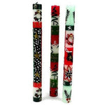 Set of Three Boxed Tall Hand-Painted Candles - Ukhisimui Design - Nobunto