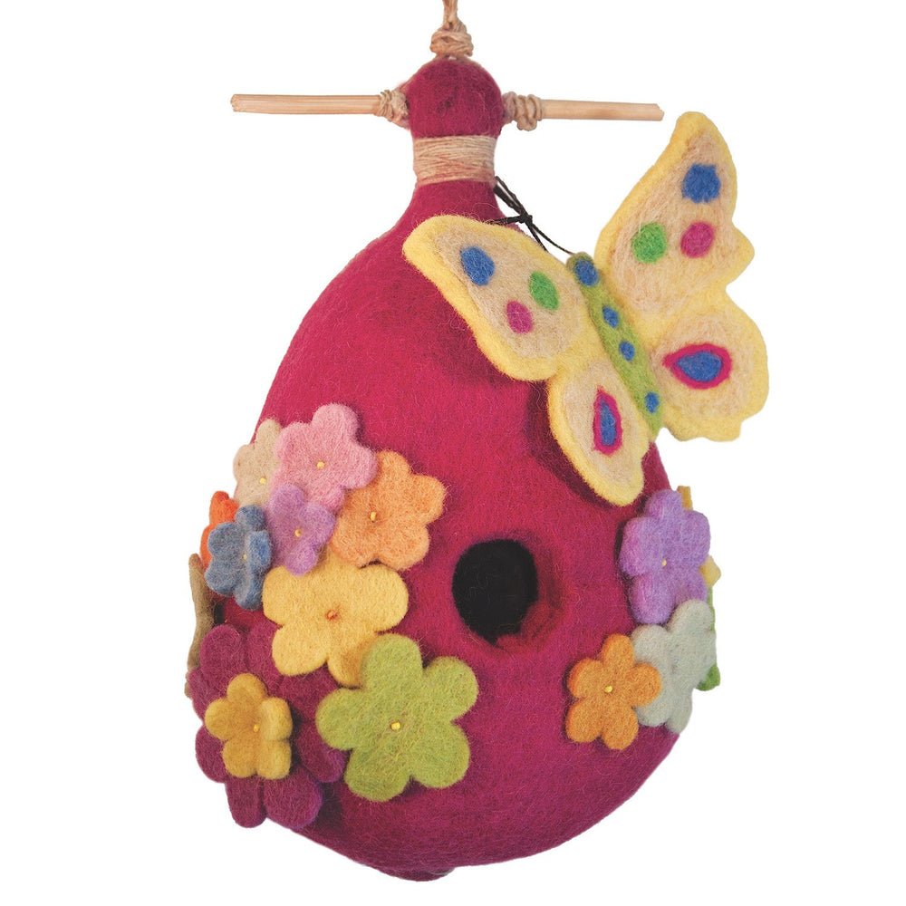 Felt Birdhouse - Butterfly - Wild Woolies