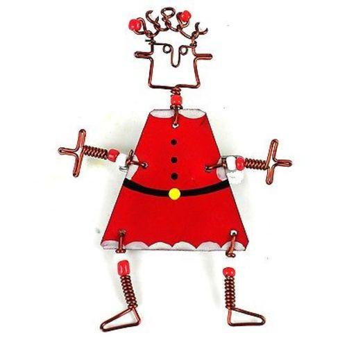 Dancing Girl Santa Pin - Creative Alternatives