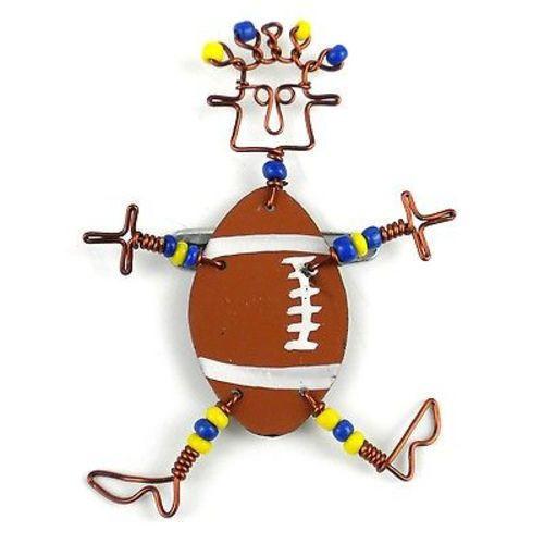 Dancing Girl American Football Pin - Creative Alternatives