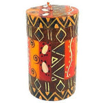 Single Boxed Hand-Painted Pillar Candle - Bongazi Design - Nobunto