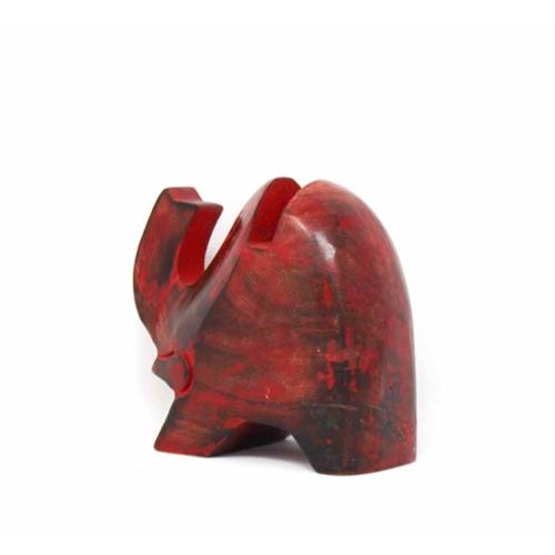 Elephant Eyeglass Stand in Red Wash