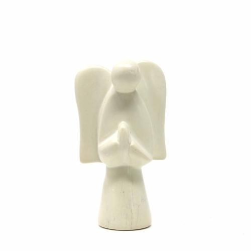 Soapstone Angel Sculpture, Natural Stone