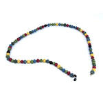 Face Mask/Eyeglass Paper Bead Chain, Colorful Round Beads