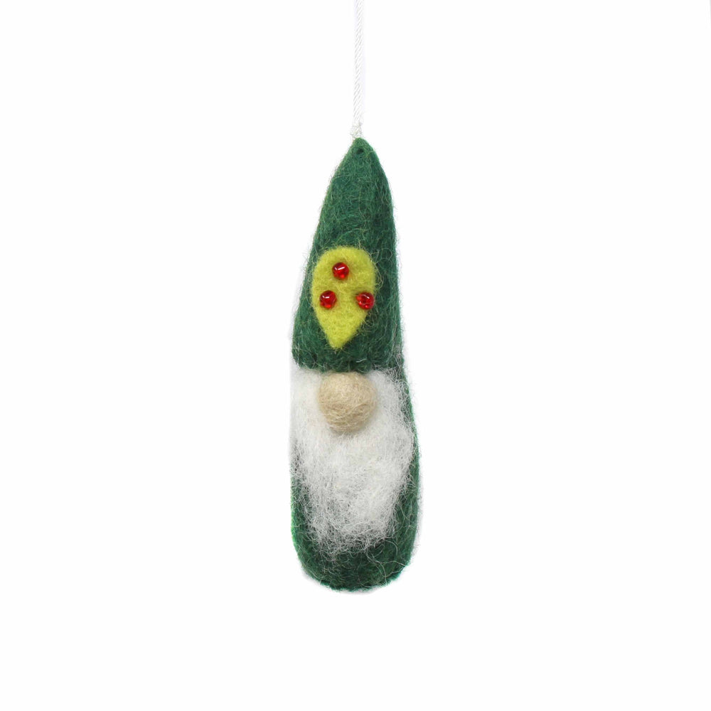 Christmas Gnome Felt Ornaments, Set of 3