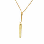 Cone Pendant Goldtone Neckace