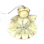 White Angel Felt Ornament - Global Groove (H)