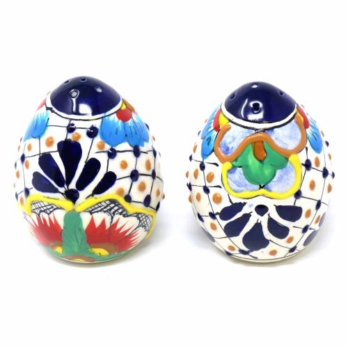 Salt/Spice Shakers - Dots and Flowers, Set of Two