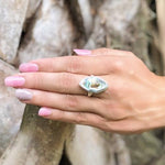 Ring, Abalone and Silver Ellipse