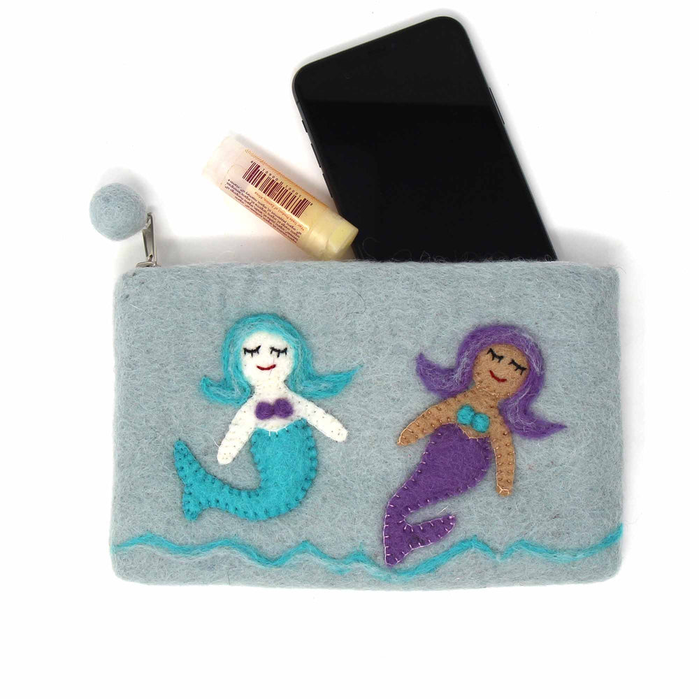 Hand Crafted Felt: Mermaid Pouch