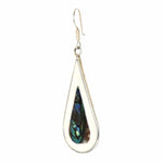 Teardrop Abalone and Mother of Pearl Drop Earrings