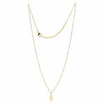 14k Gold Plated Leaf Pendant with Chain